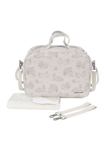 Bolso Canastilla Toile de Jouy Pasito a Pasito 1120900282