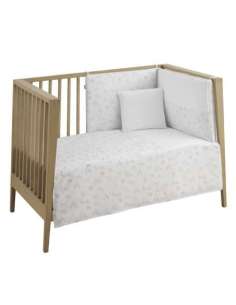 Juego 2 Pcs.Colcha I-V. Cuna 60 Merlo Crudo 60x120x3cm...