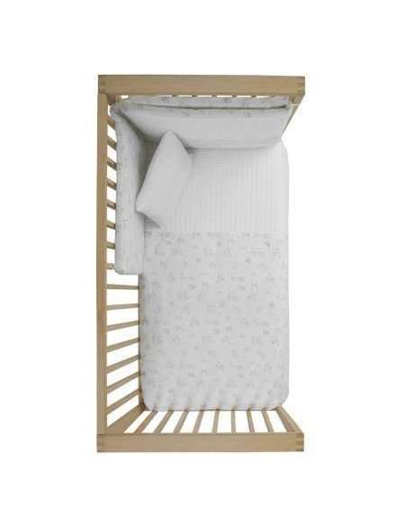 Juego 2 Pcs.F.Nordica Cuna 60 Merlo Crudo 100x140x3cm Cambrass