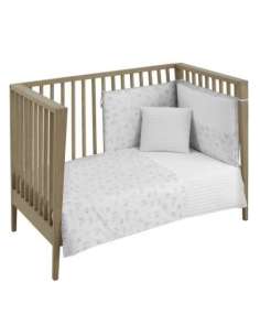 Juego 2 Pcs.F.Nordica Cuna 60 Merlo Crudo 100x140x3cm...