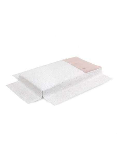 Juego 2 Pcs.Colcha I-V. Cuna 60 Plumeti Rosa 60x120x3cm Cambrass