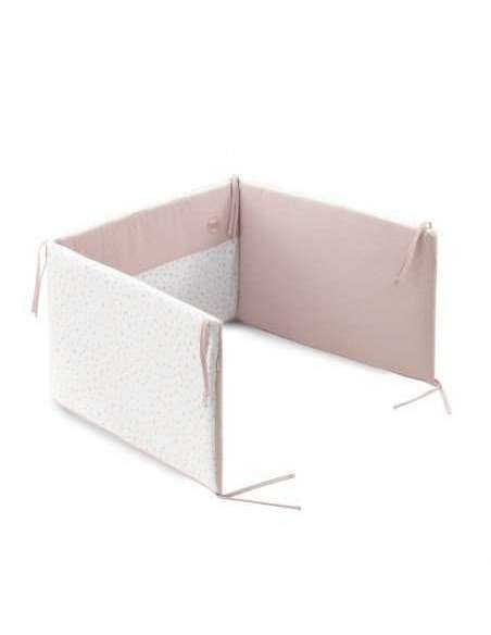 Juego 2 Pcs.F.Nordica Cuna 60 Plumeti Rosa 100x140x3cm Cambrass