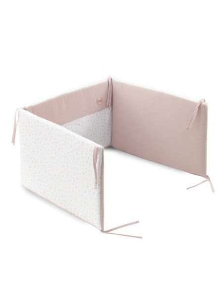 Juego 2 Pcs.F.Nordica Cuna 70 Plumeti Rosa 110x170x3cm Cambrass