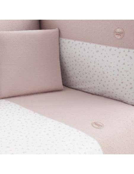 Juego 2 Pcs.F.Nordica Cuna 70 Plumeti Rosa 110x170x3cm Cambrass