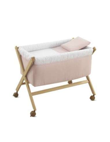 Minicuna Tijera Madera Plumeti Rosa...
