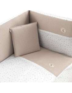 Juego 2 Pcs.Colcha I-V. Cuna 60 Rabbit Beige 60x120x3cm 2