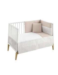 Juego 2 Pcs.Colcha I-V. Cuna 60 Rabbit Beige 60x120x3cm