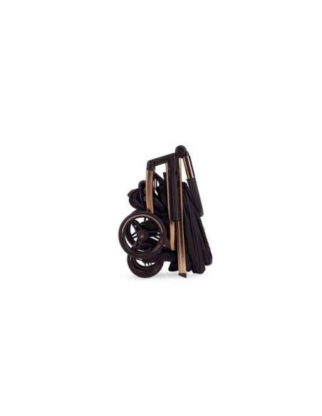 Cochecito Bebecar Wei Duo KO330 Color Negro Chasis fume rosa - negro. Disponible en negro mate