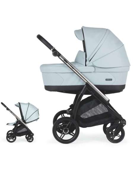 Cochecito Bebecar Flowy Duo KP423 Color Azulado Chasis Mixto