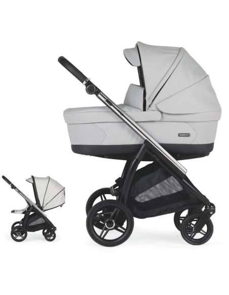 Cochecito Bebecar Flowy Duo KP424 Color Gris claro Chasis Mixto