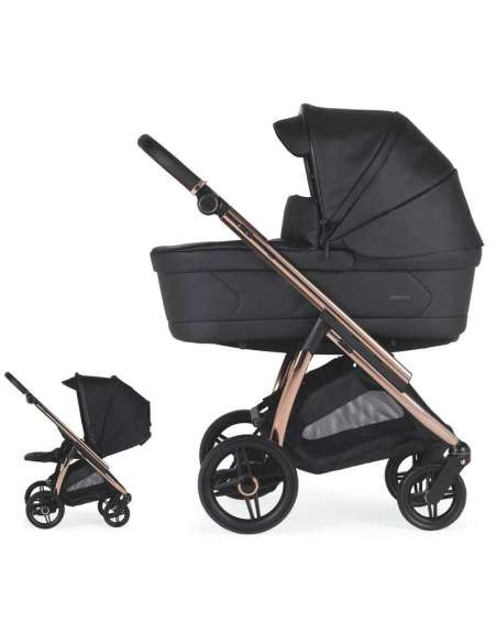 Cochecito Bebecar Flowy Duo KP426 Color Negro Chasis Mixto