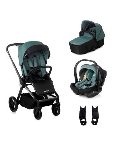 Cochecito Stratos trio con capazo Stratos Be Cool  Be Teal (verde)