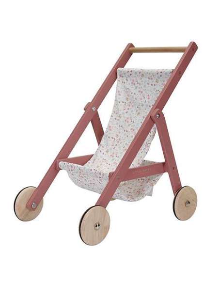 Carrito para muñecas Flowers & Butterflies Little Dutch LD7064