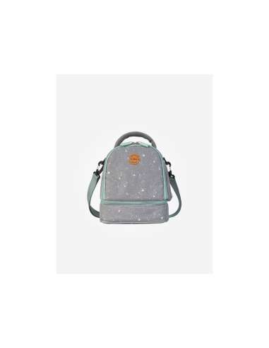 Bolsa térmica Galaxi gris y menta Ref. 52457 Saro