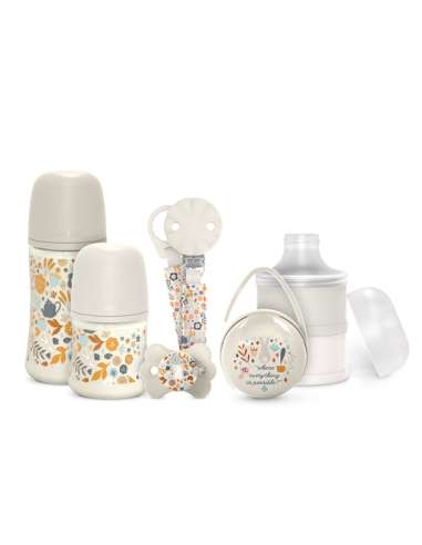 Set Regalo con Biberones Wonderland Beige Suavinex