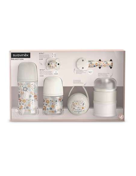 Set Regalo con Biberones Wonderland Beige Suavinex