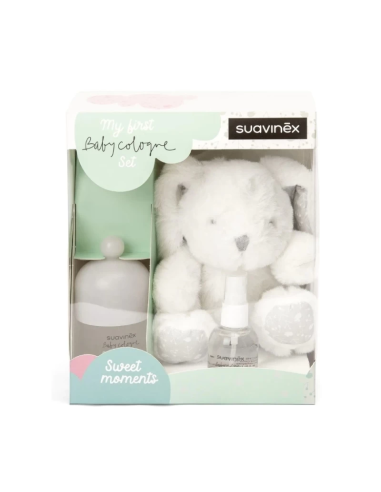 Set Colonia + Oso peluche Suavinex