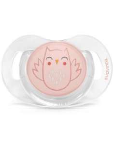 Chupete Bonhomia Silicona 0-6M Buho Rosa Suavinex
