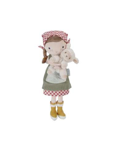 Muñeca Blandita Rosa Granjera con Oveja Little Dutch LD4565