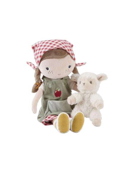 Muñeca Blandita Rosa Granjera con Oveja Little Dutch LD4565