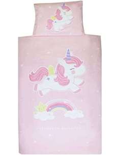 Funda de edredón y almohada Unicornio A Little Lovely...