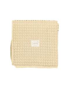 Manta Cuna algodón Crochet Color Vainilla BimbiCasual