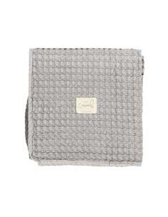 Manta Cuna algodón Crochet Color Gris BimbiCasual