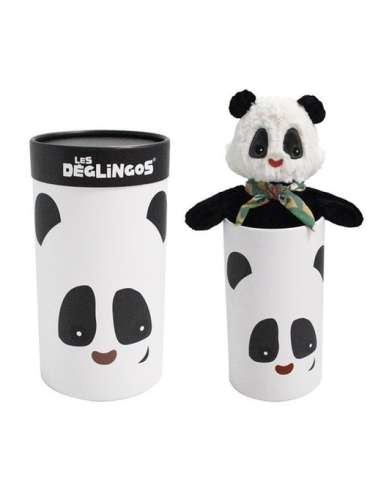 Peluche de Panda en caja (33cm) Les Deglingos