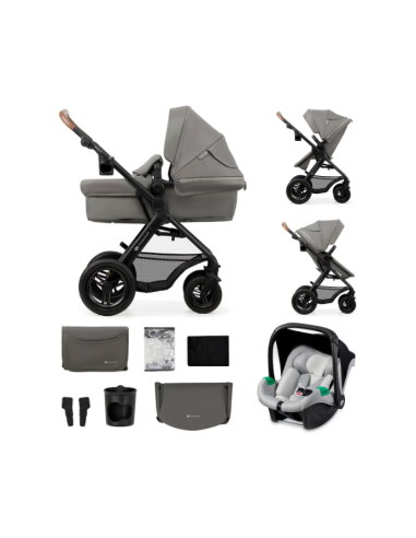 Cochecito Trio MOOV 2 AIR gris claro Kinderkraft