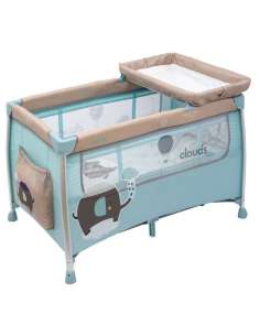 CUNA DE VIAJE con CAMBIADOR OLMITOS 0M - CLOUDS ELEPHANT...