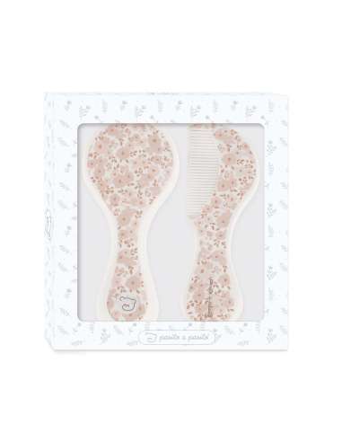 Cepillo/Peine Bebe Flor Rosa Pasito a...