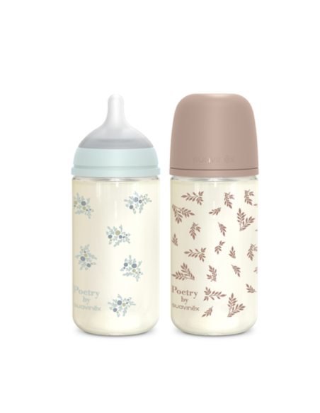 Pack Biberones Vidrio Poetry 240ml de Suavinex
