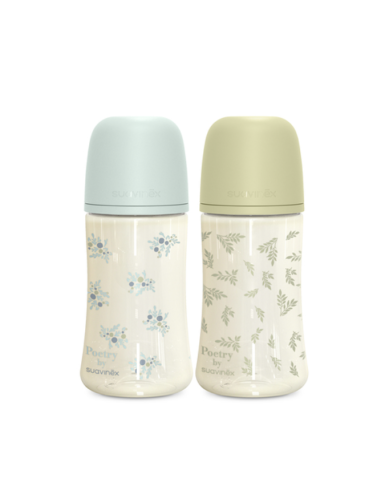 Pack Biberones Poetry 270ml de Suavinex