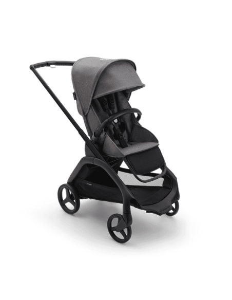 Cochecito Duo Dragonfly con Chasis en negro y base en gris melange de Bugaboo