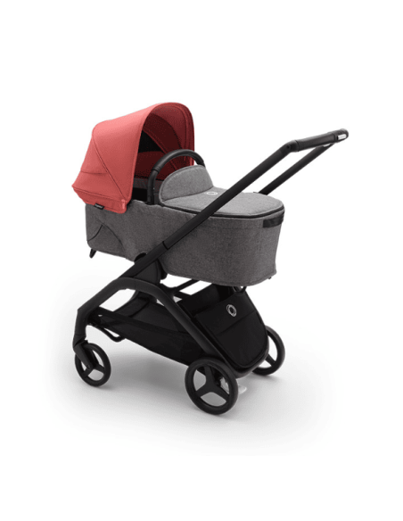 Cochecito Duo Dragonfly con Chasis en negro y base en gris melange de Bugaboo