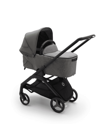 Cochecito Duo Dragonfly con Chasis en negro y base en gris melange de Bugaboo