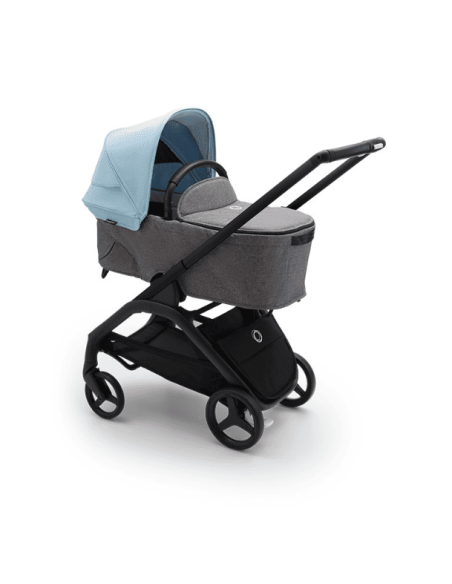 Cochecito Duo Dragonfly con Chasis en negro y base en gris melange de Bugaboo