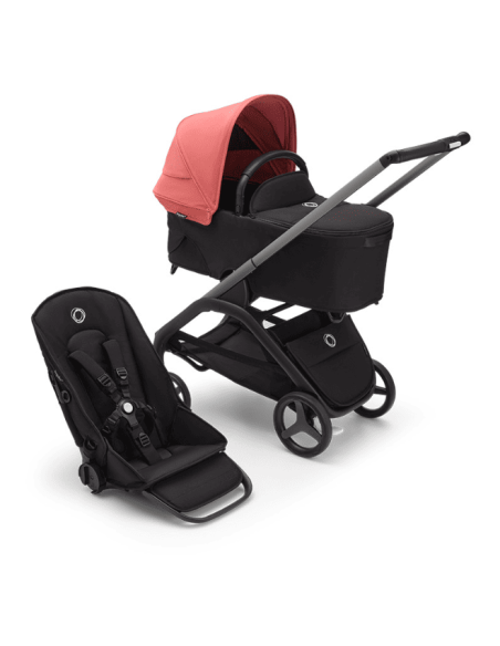 Cochecito Duo Dragonfly con Chasis en grafito y base en negro  de Bugaboo