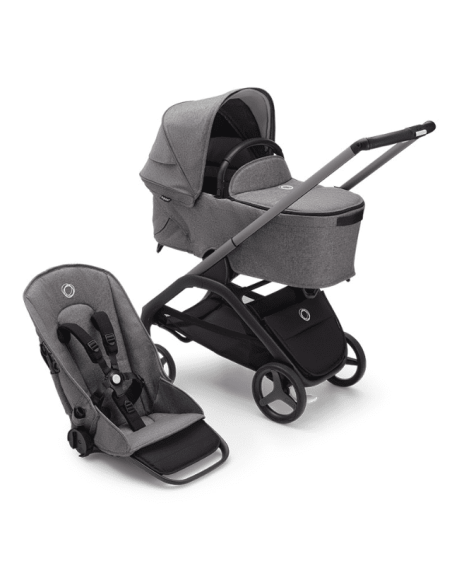 Cochecito Duo Dragonfly con Chasis en grafito y base en grafito de Bugaboo