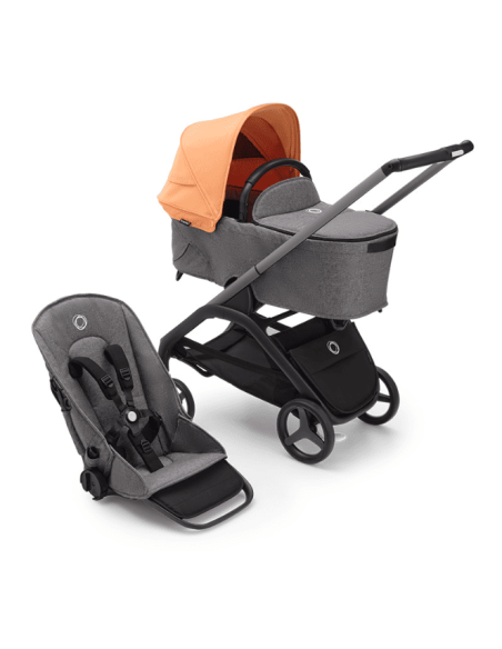 Cochecito Duo Dragonfly con Chasis en grafito y base en grafito de Bugaboo