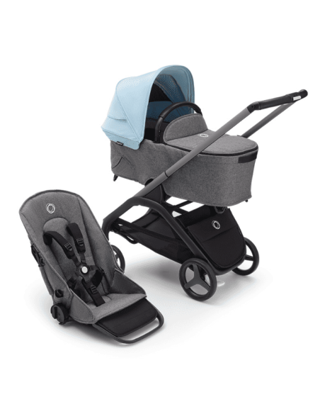 Cochecito Duo Dragonfly con Chasis en grafito y base en grafito de Bugaboo