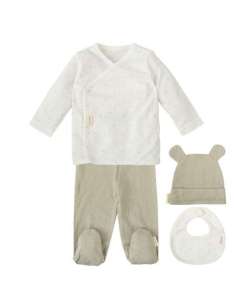 Set de Nacimiento 4 piezas Bebe Cornelia Verde Bimbi Casual