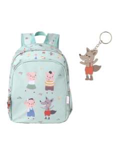 Mochila Mediana The Three Little Pigs + Llavero de Tutete