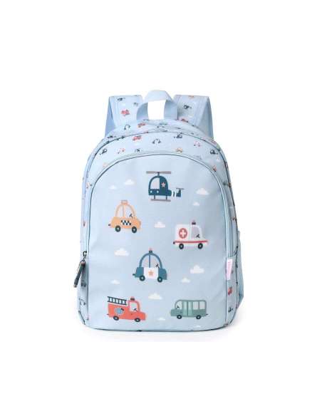 Mochila Mediana City Cars + Llavero de Tutete