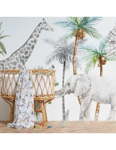 Mural Textil Africa de Bimbidreams
