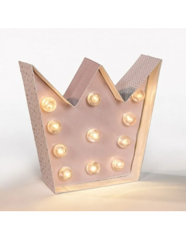 Lámpara de Corona Rosa de La Nina