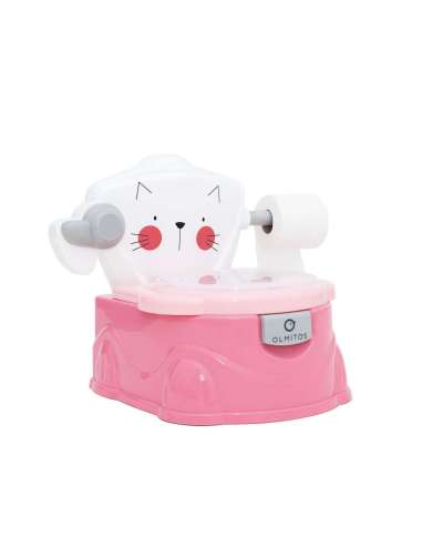 Orinal WC Funny Cat Pink Olmitos
