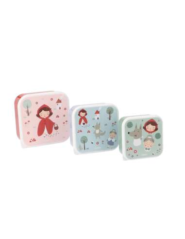 3 Cajas Almuerzo Little Red de Tutete