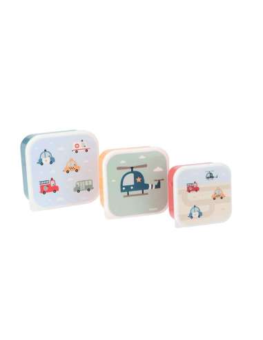 3 Cajas Almuerzo City Cars de Tutete