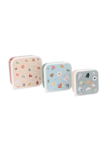3 Cajas Almuerzo Geometric Nature de...